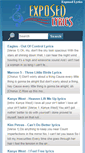 Mobile Screenshot of exposedlyrics.com
